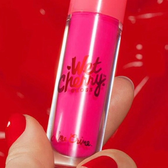 LIME CRIME Wet Cherry Ultra Shiny Lip Gloss SOUR CHERRY *RETIRED* - Picture 9 of 15